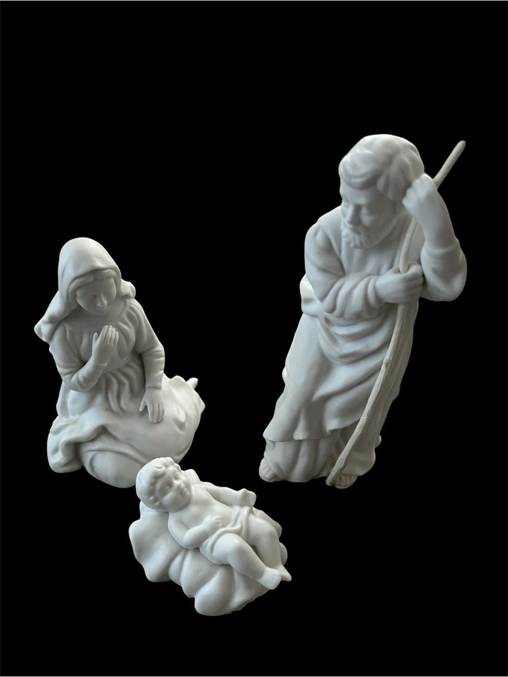 Avon 1981 Holy Family Nativity Porcelain Figurines 3 pc Set